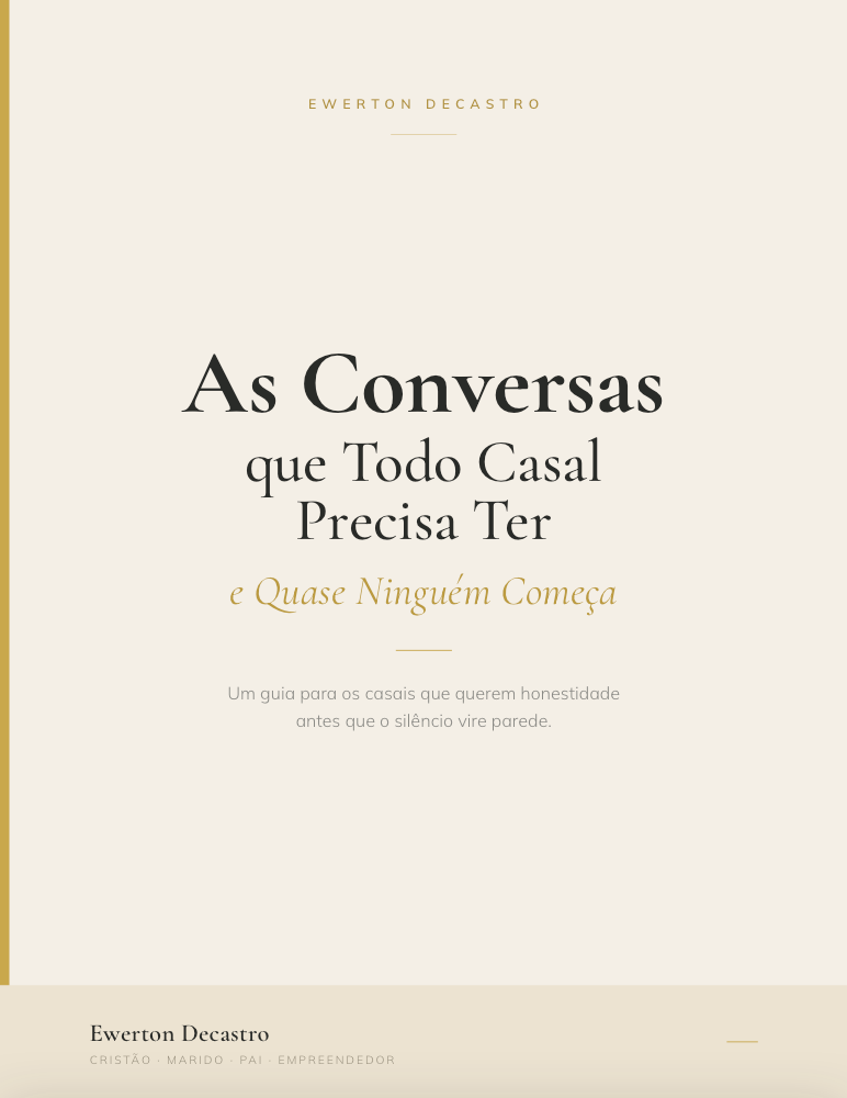 As Conversas Que Todo Casal Precisa Ter